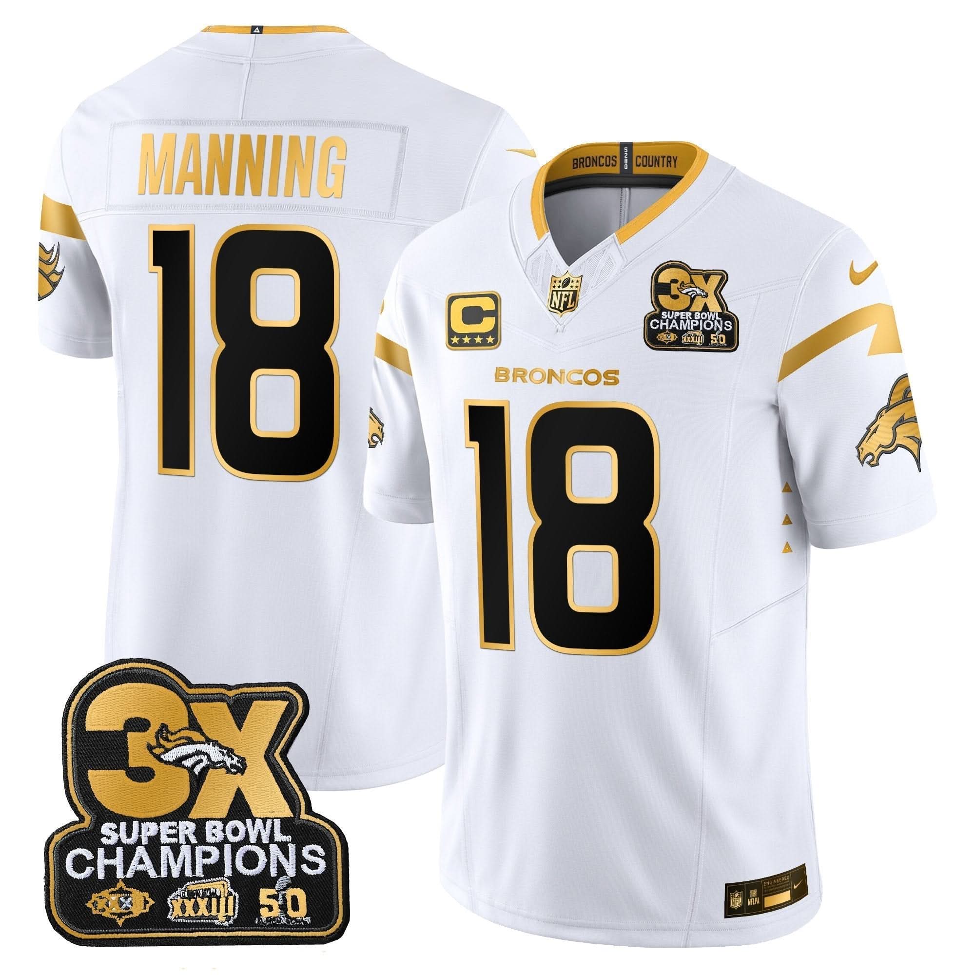 DB 3-Time Champions Patch Gold Vapor Limited Jersey