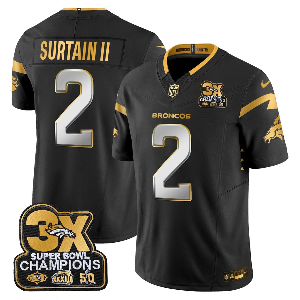 DB 3-Time Champions Patch Gold Vapor Limited Jersey