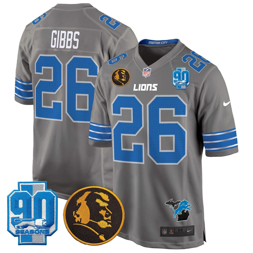 DET 2024 90th & John Madden Patch Game Jersey