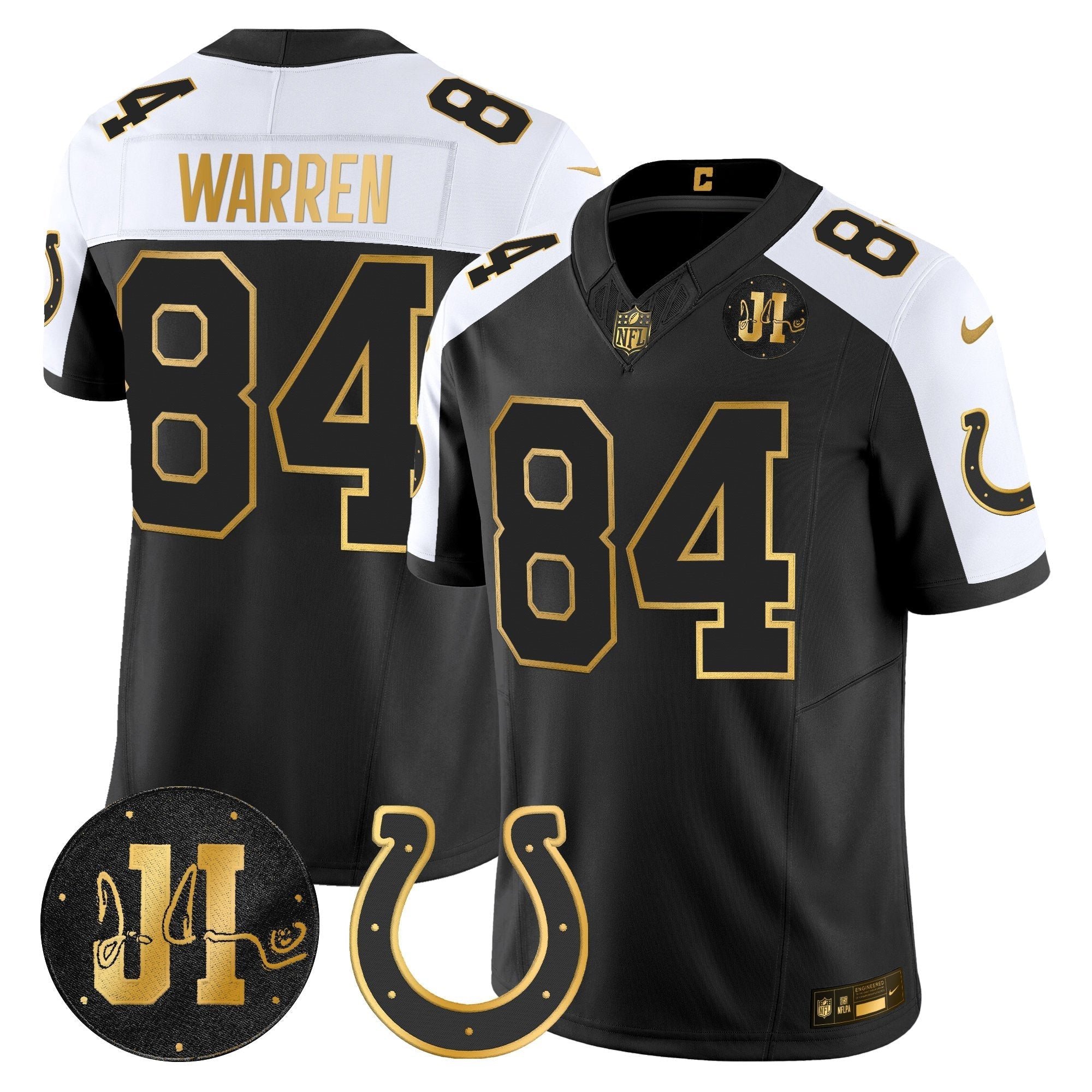 IND 2025 Jim Irsay Patch Gold Vapor Limited Jersey