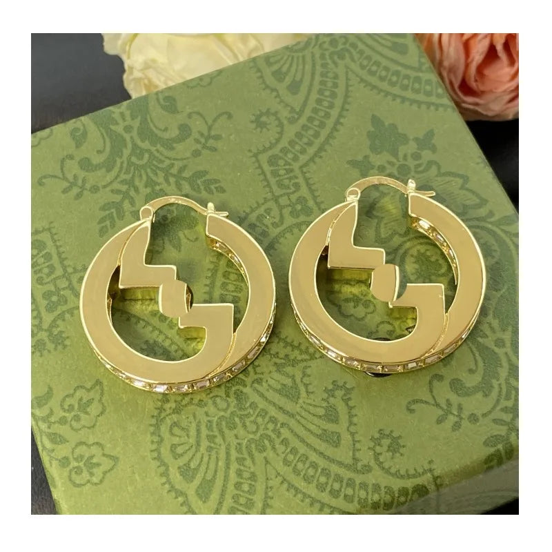 Alphabet's New Classic Stud Earrings, Light Luxury, Niche High-end Stud Pins