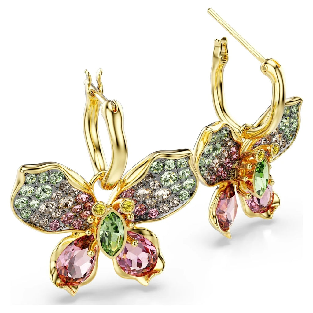 Fashionable and luxurious golden butterfly charm earrings pendant, perfect for banquets and easy to match - birthday gift